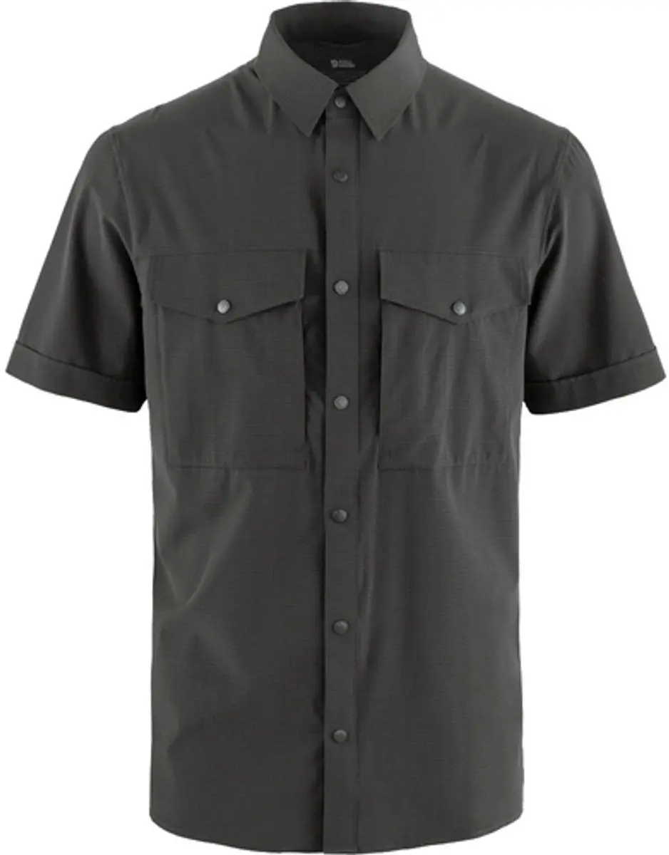 Fjallraven Abisko Trekking Shirt SS Men - Outdoorblouse - Heren - Grijs - Maat L