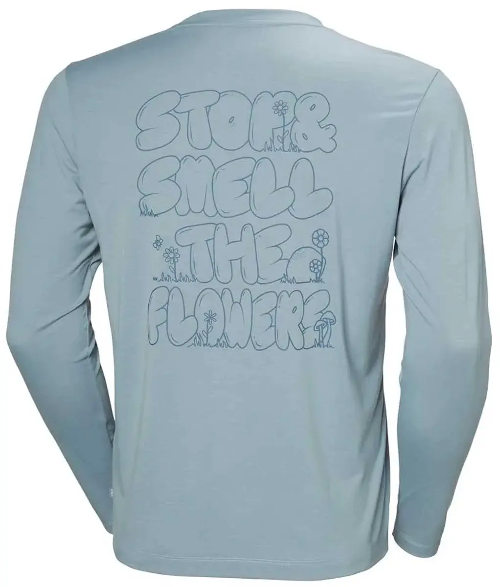 Helly Hansen Skog Graphic Longsleeve - Windy Blue - XL - afbeelding 4 van 4