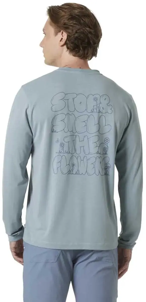 Helly Hansen Skog Graphic Longsleeve - Windy Blue - XL - afbeelding 2 van 4