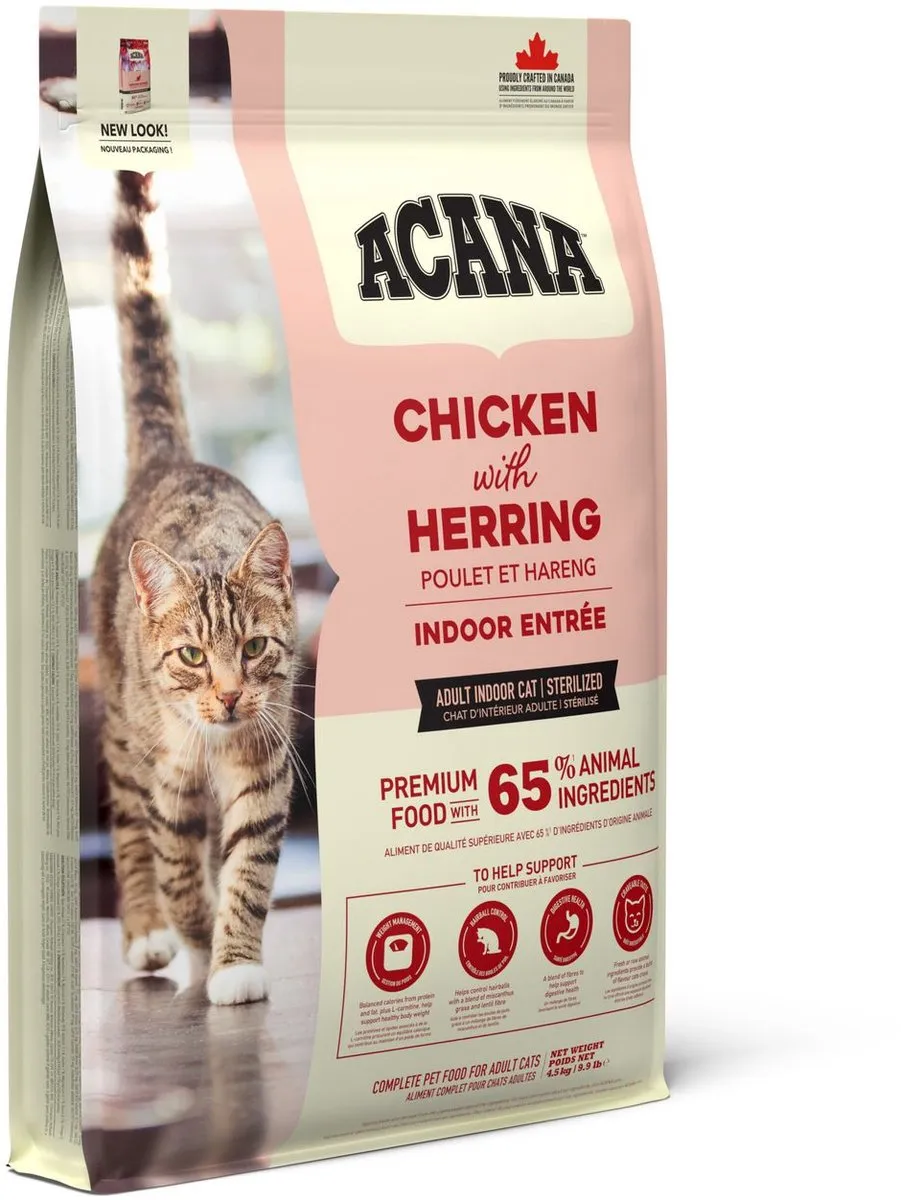 Acana Cat Indoor Entrée Kip & Haring 4.5kg