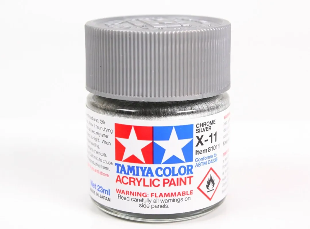 Tamiya X-11 Chrome Silver Acrylverf 23ml