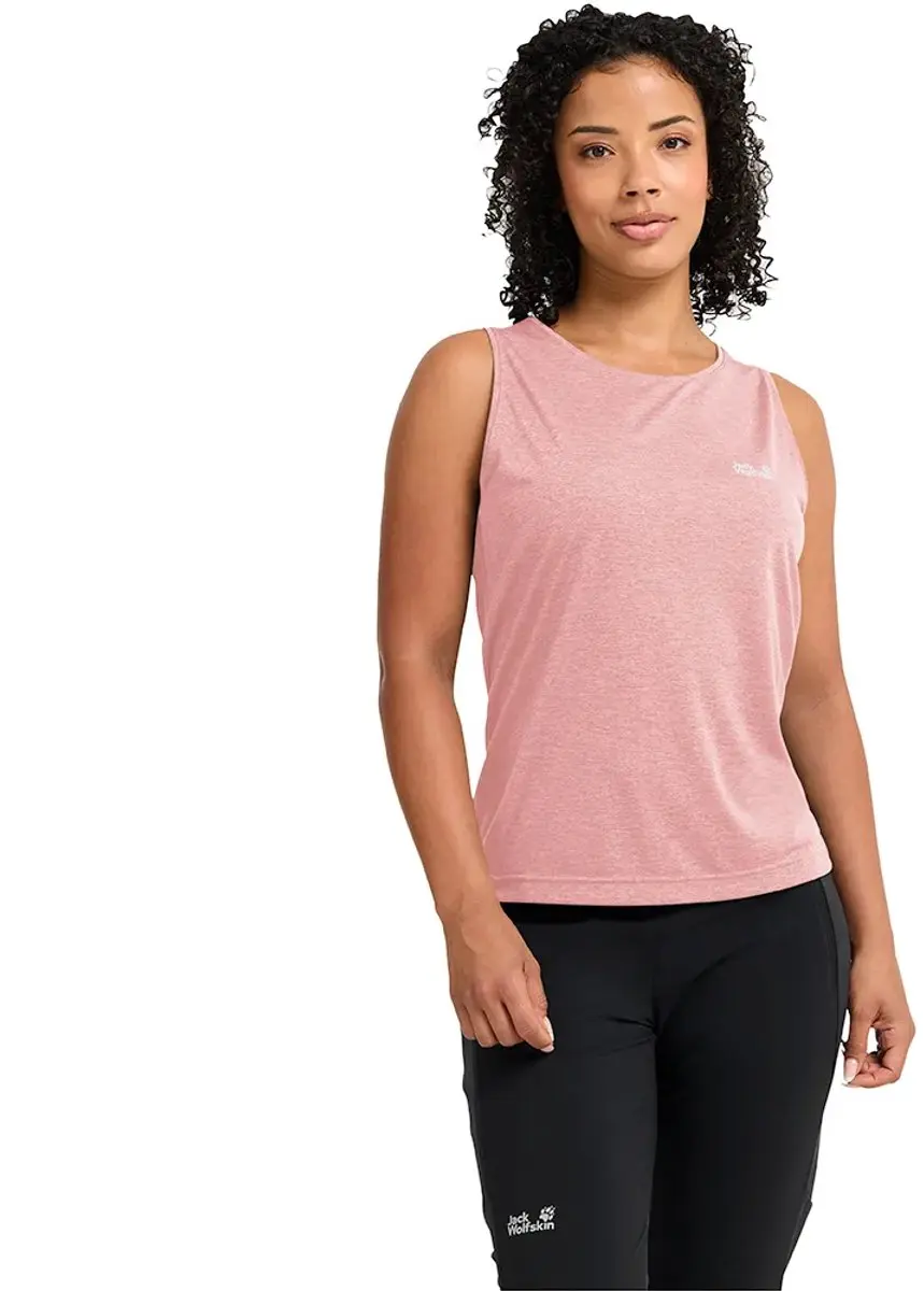Jack Wolfskin Wildtrail Mouwloos T-shirt Roze L Vrouw