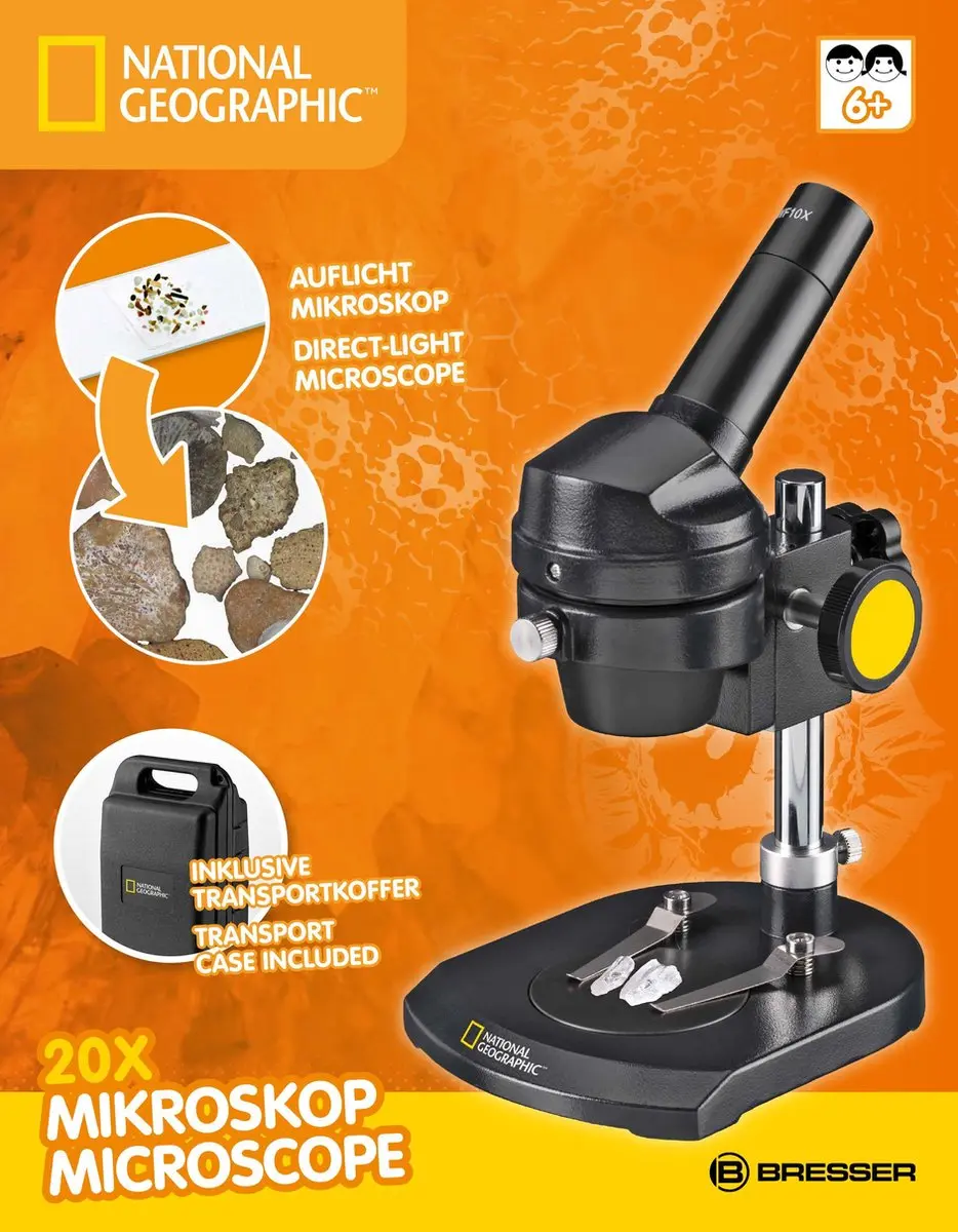 National Geographic 9119100 Microscoop - 20x Vergroting - Monoculair - afbeelding 2 van 6
