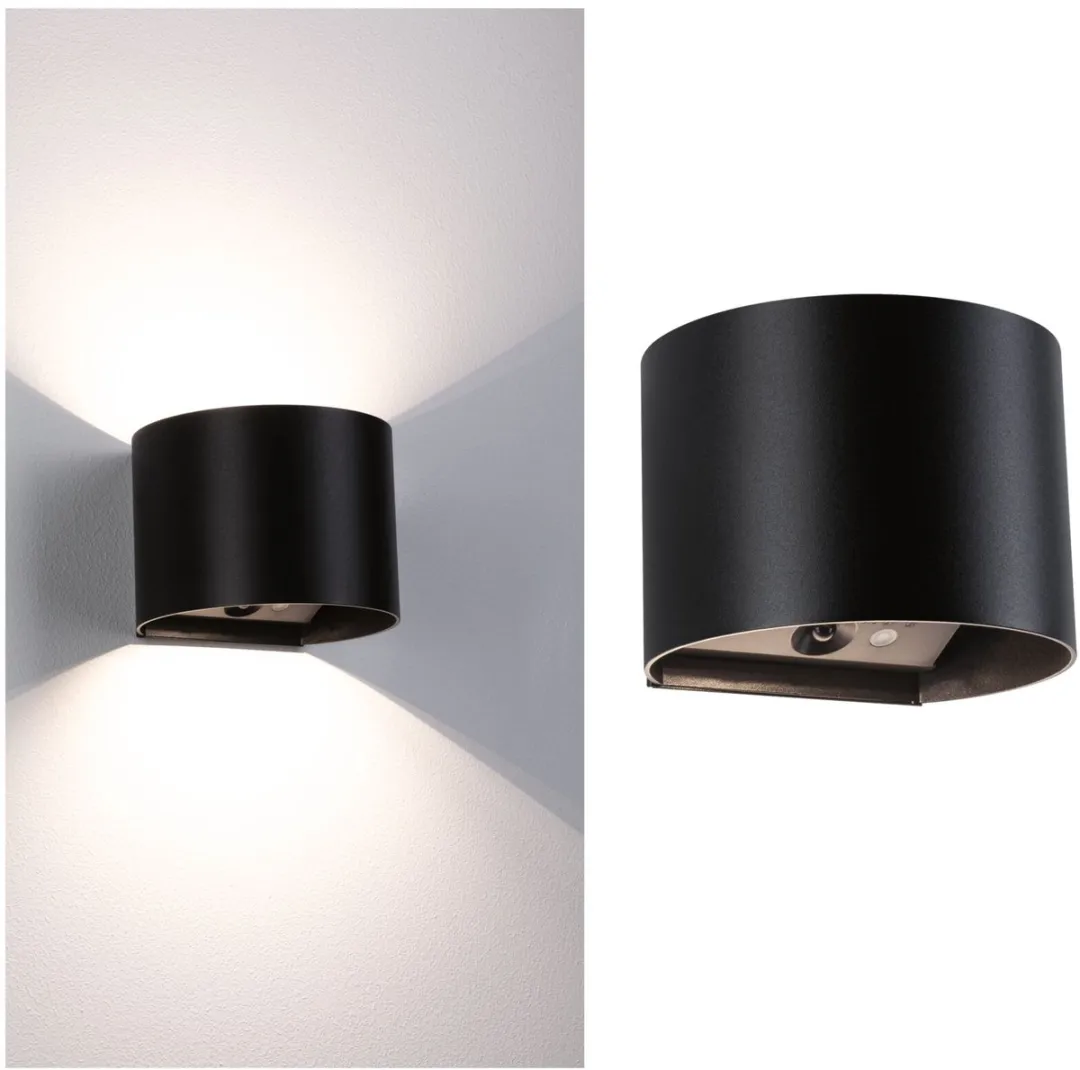 Paulmann Nyora LED Wandlamp 2x1W 3000K - Zwart