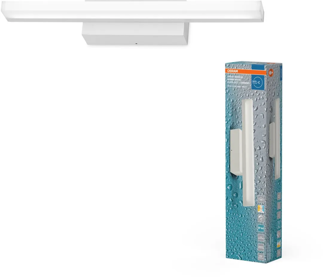 Osram Orbis Mirror 40cm Spiegelwandlamp - 6,8W 650lm IP44 - Wit
