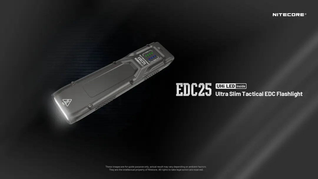 Nitecore EDC25 NC-EDC25 Zaklamp - 3000 lumen - Zwart - afbeelding 3 van 6