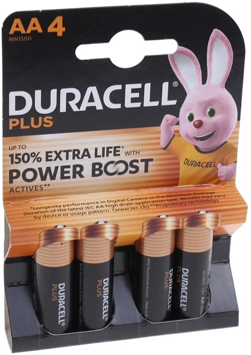 Batterij plus  4-pack