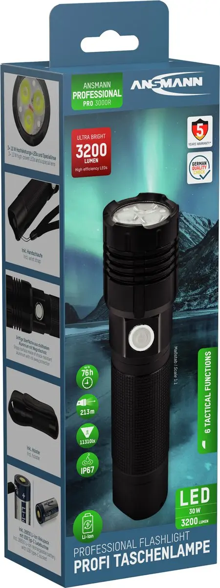 Ansmann Pro 3000 R 1600-0445 Zaklamp