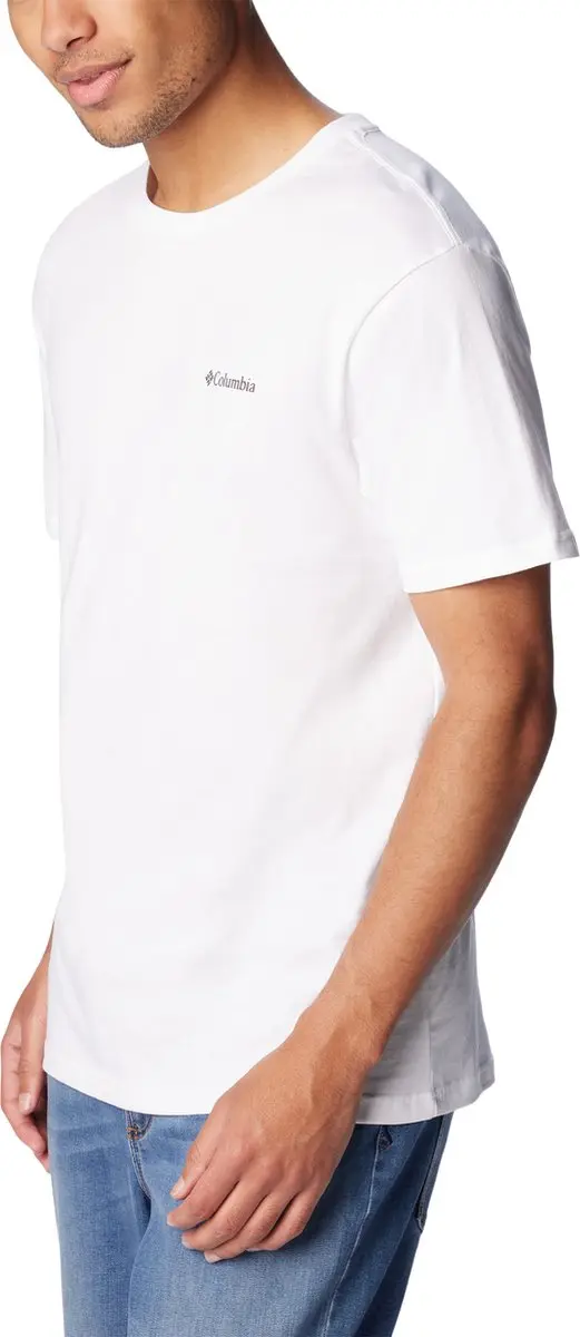 Columbia CSC Basic Logo Heren T-shirt - Wit - M - afbeelding 6 van 6