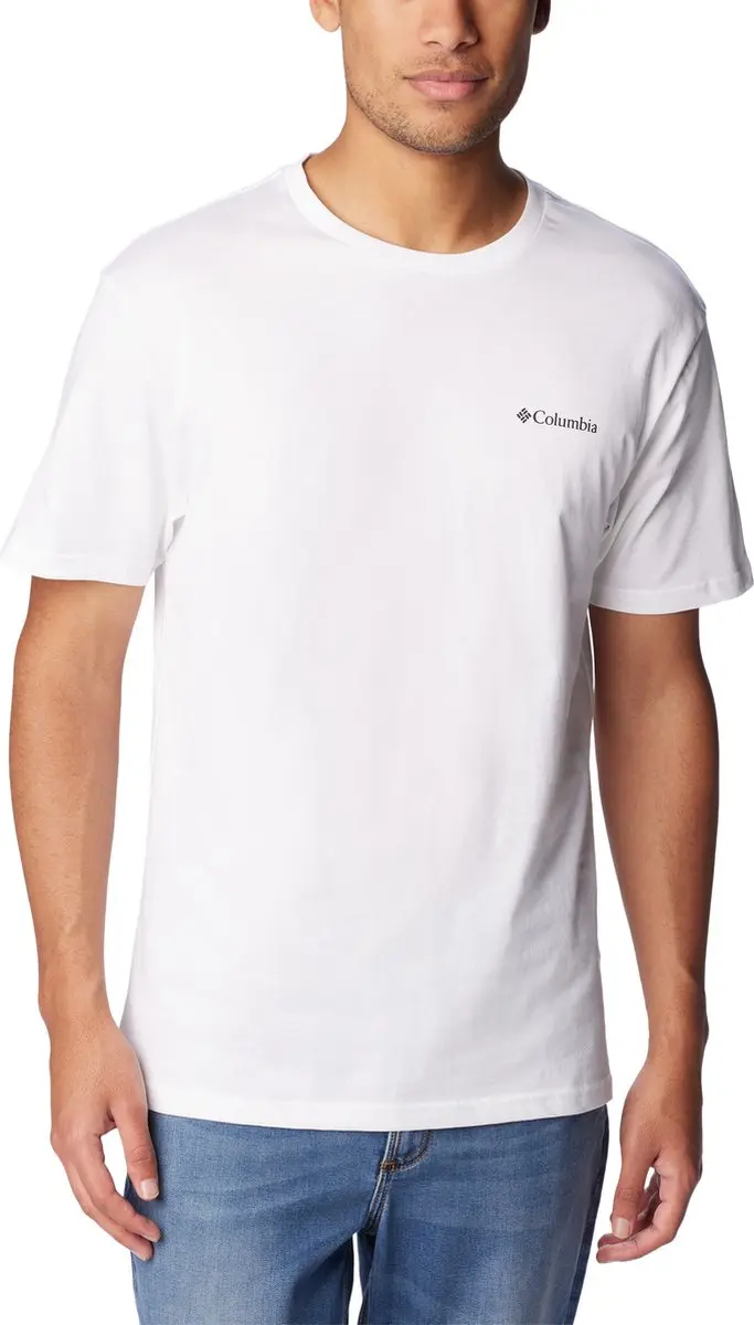 Columbia CSC Basic Logo Heren T-shirt - Wit - M - afbeelding 2 van 6
