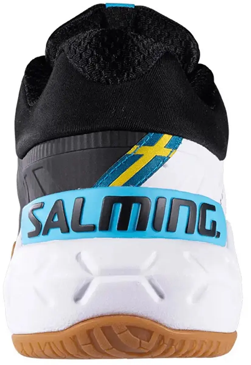 Salming Recoil Ultra Indoor Schoenen - Wit/Zwart/Cyaan - afbeelding 2 van 2