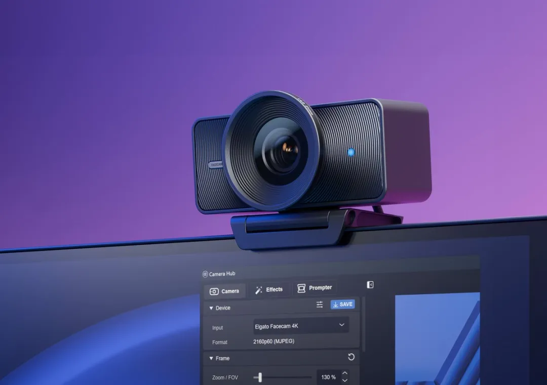 Elgato Facecam 4K webcam USB-C Zwart