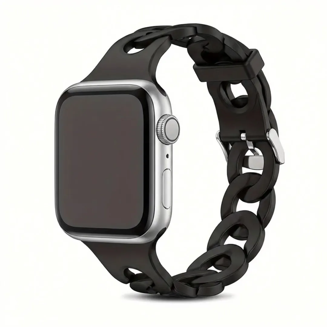 NUVEX Zwart Horlogebandje Apple Watch 41mm