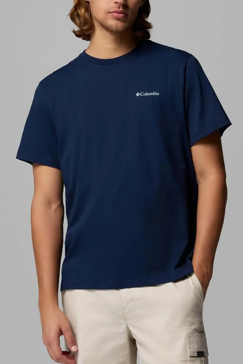 Columbia CSC Logo Back T-Shirt Korte Mouwen - Blauw - L - afbeelding 5 van 6