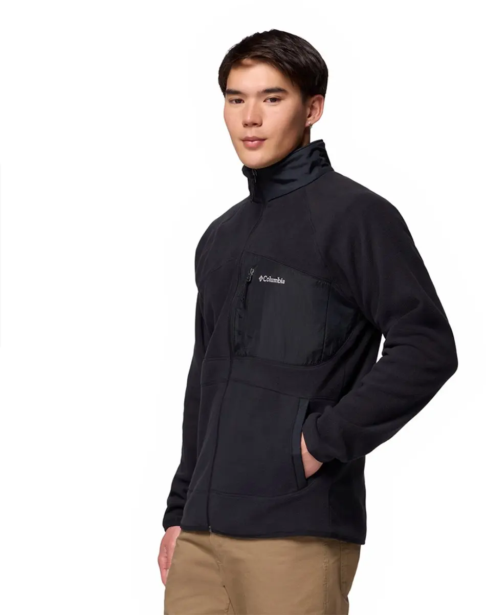 Columbia Fast Trek Overlay Full Zip Fleece - Zwart - XL - afbeelding 5 van 6