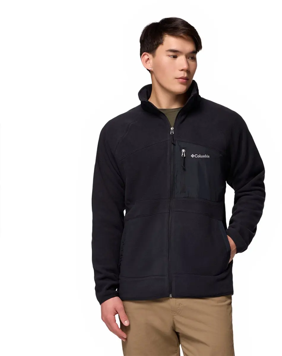 Columbia Fast Trek Overlay Full Zip Fleece - Zwart - XL