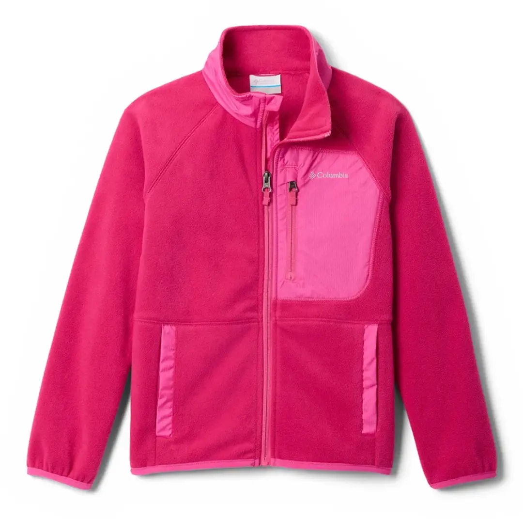 Columbia Fast Trek V Full Zip Kinder Fleecejack - Felroze - afbeelding 3 van 6