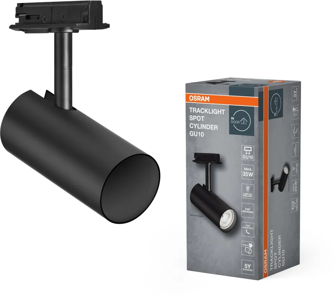 Osram Tracklight Spot Cylinder GU10 Black - Slimme WiFi Spot - Zwart - afbeelding 3 van 6