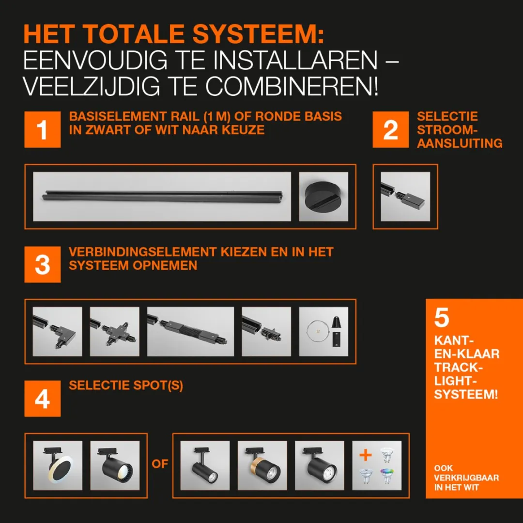 Osram Tracklight Spot Cylinder GU10 Black - Slimme WiFi Spot - Zwart - afbeelding 6 van 6