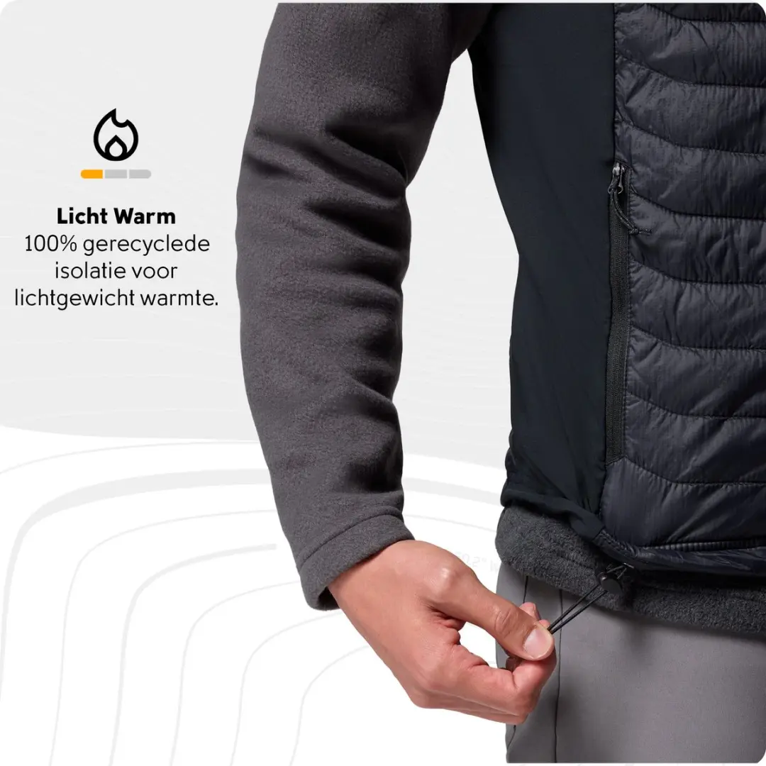 Columbia Powder Pass Hybrid Heren Bodywarmer - Zwart - afbeelding 5 van 6