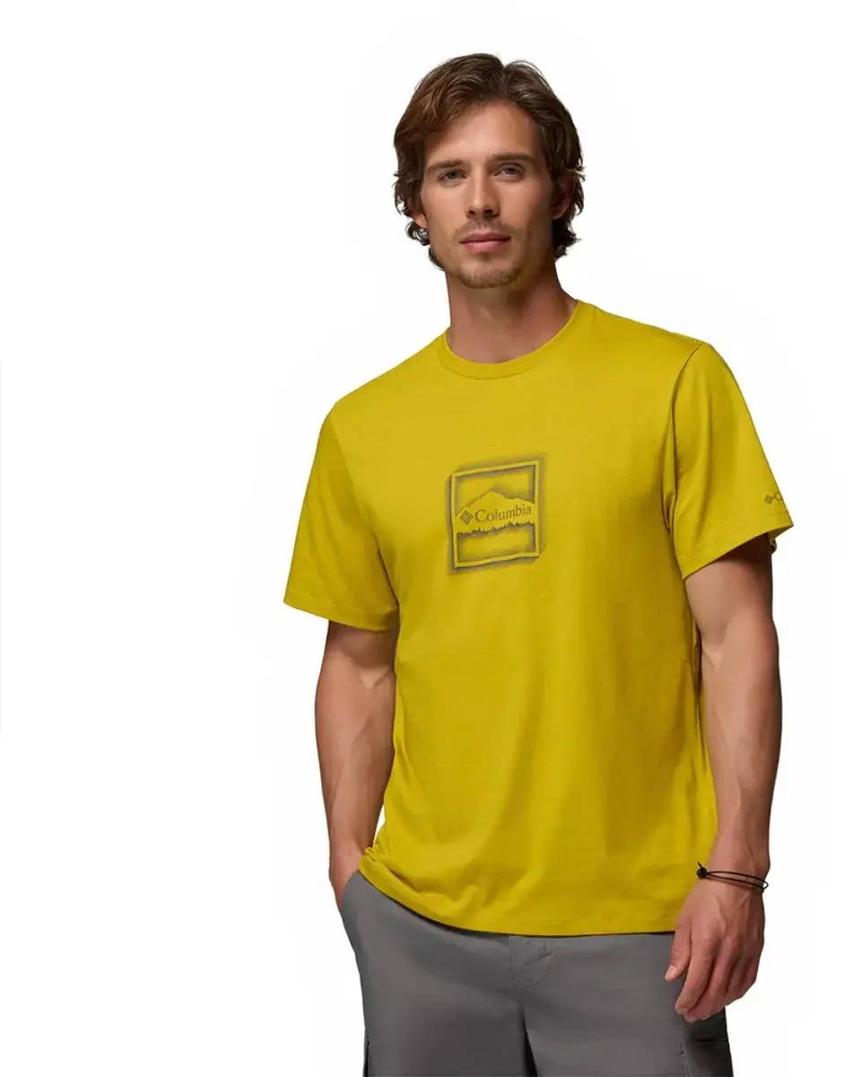 Columbia Csc™ Seasonal Graphic T-shirt Met Korte Mouwen Geel L Man
