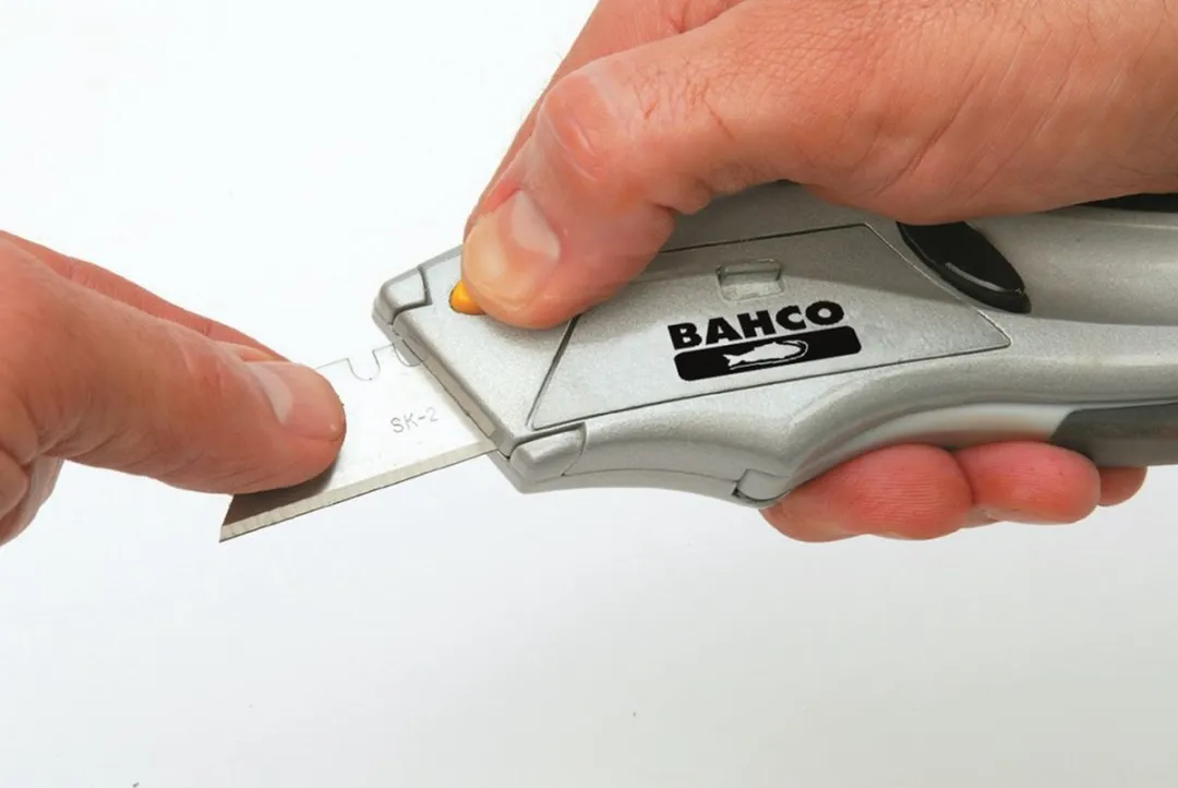 Bahco Uitschuifmes - meshouder - zilver