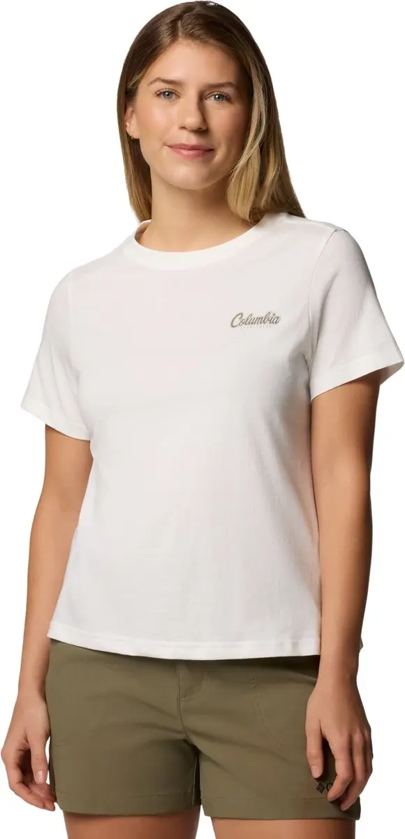 Columbia Rolling Bend Graphic SS Tee, Vrouwen, Beige, T-shirt, maat: M