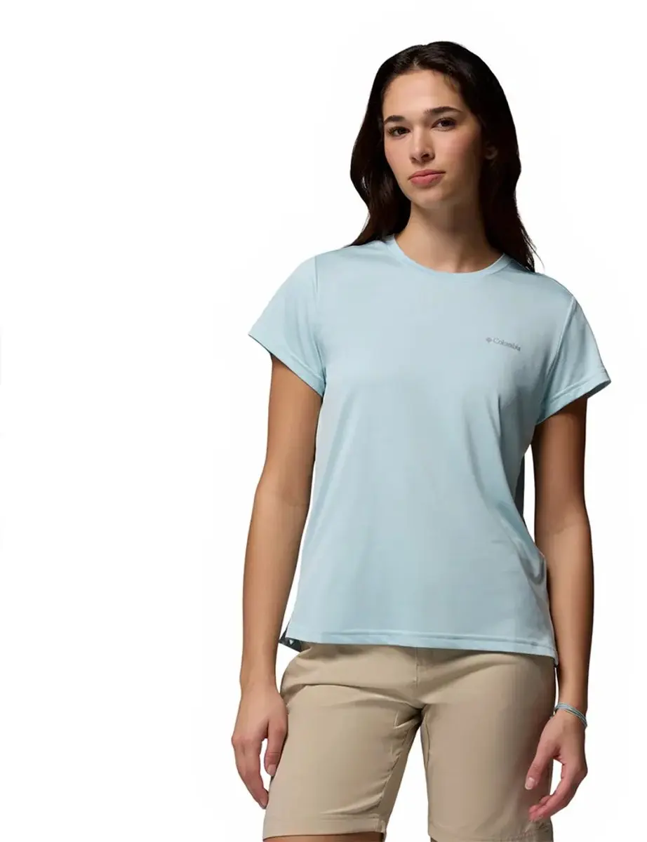 Columbia Bluevista Hill™ T-shirt Met Korte Mouwen Blauw S Vrouw