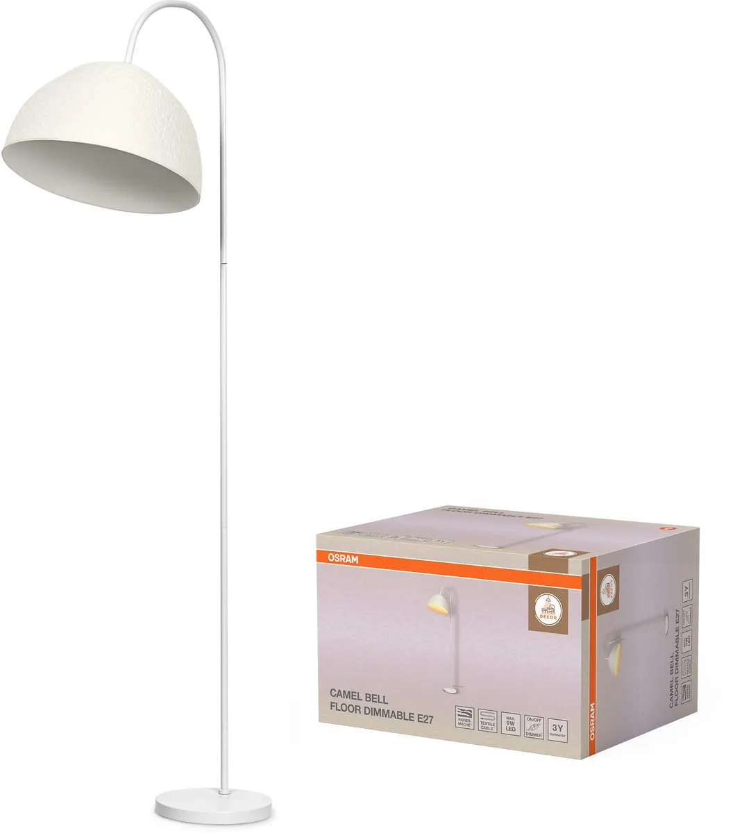Osram Decor Camel Bell Vloerlamp - Wit - E14 - 1530mm