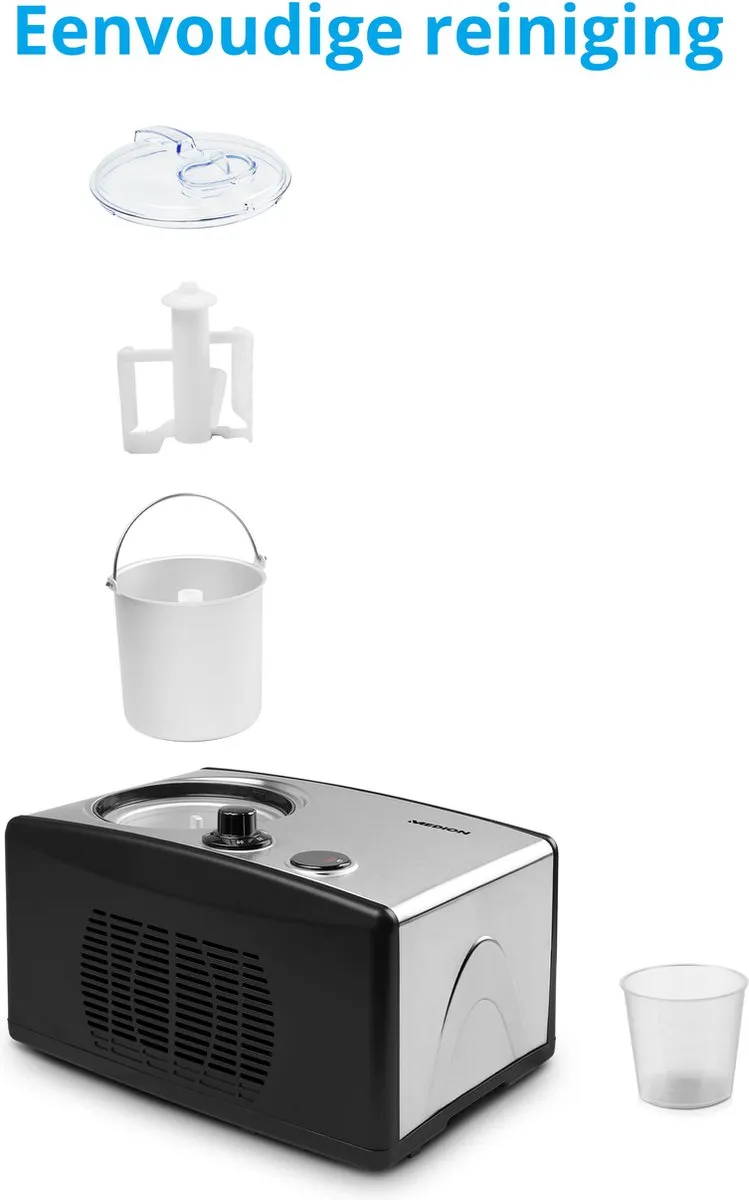 Medion MD18387 Ijsmachine 1,5L - Zilver