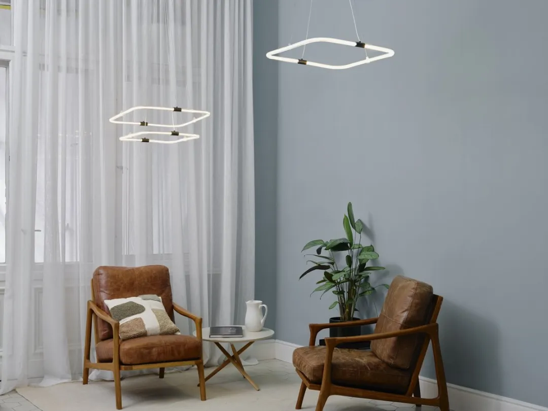 Osram Decor Tetragon LED Hanglamp 18W 2000lm - Donkergrijs
