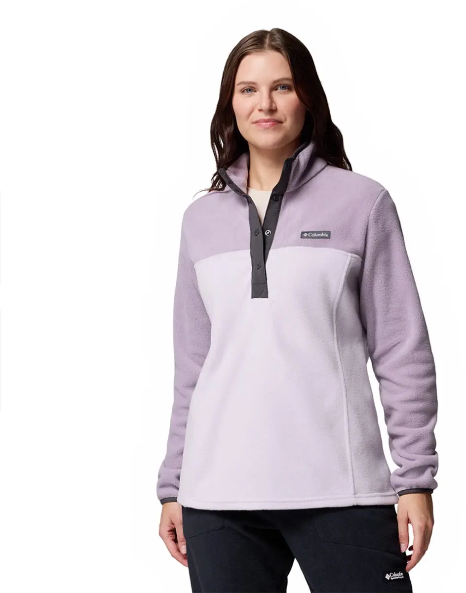 Columbia Benton Springs™ Ii Snap Fleece Met Halve Rits Paars S Vrouw