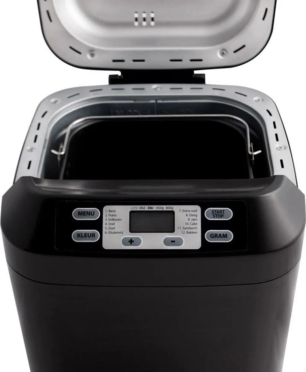 Inventum BM55 Broodbakmachine - 12 Programma's - 550W - Zwart - afbeelding 6 van 6