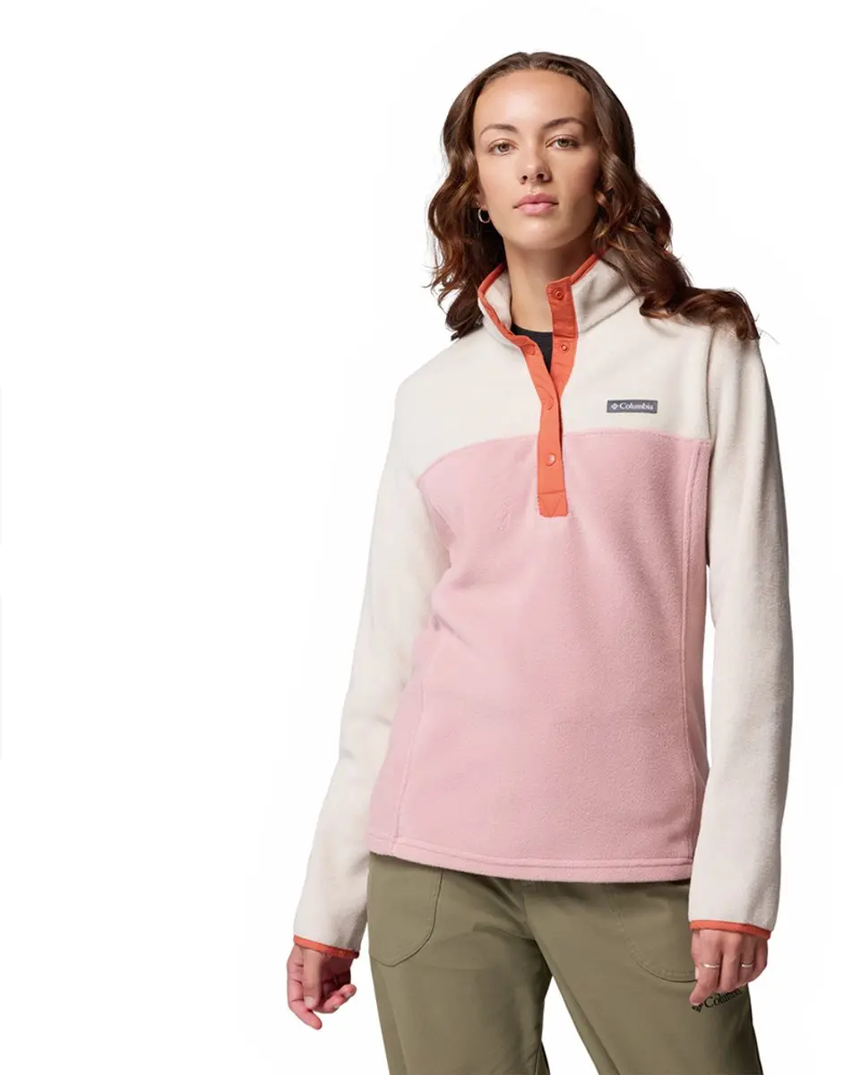 Columbia Benton Springs™ Ii Snap Fleece Met Halve Rits Roze XL Vrouw