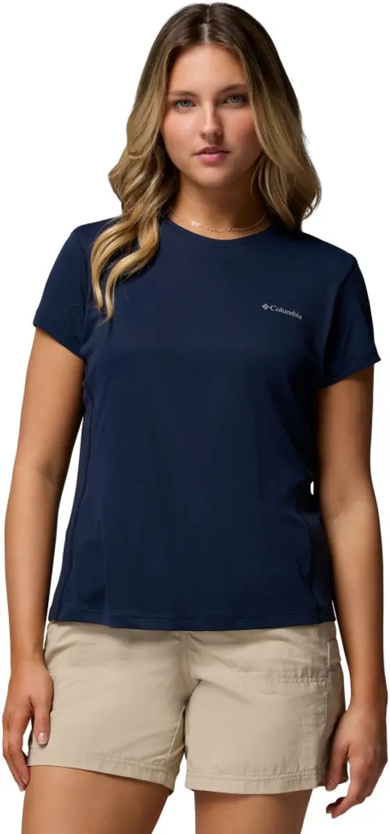 Columbia Zero Rules™ Light SS Crew Dames Outdoorshirt - Collegiate Navy