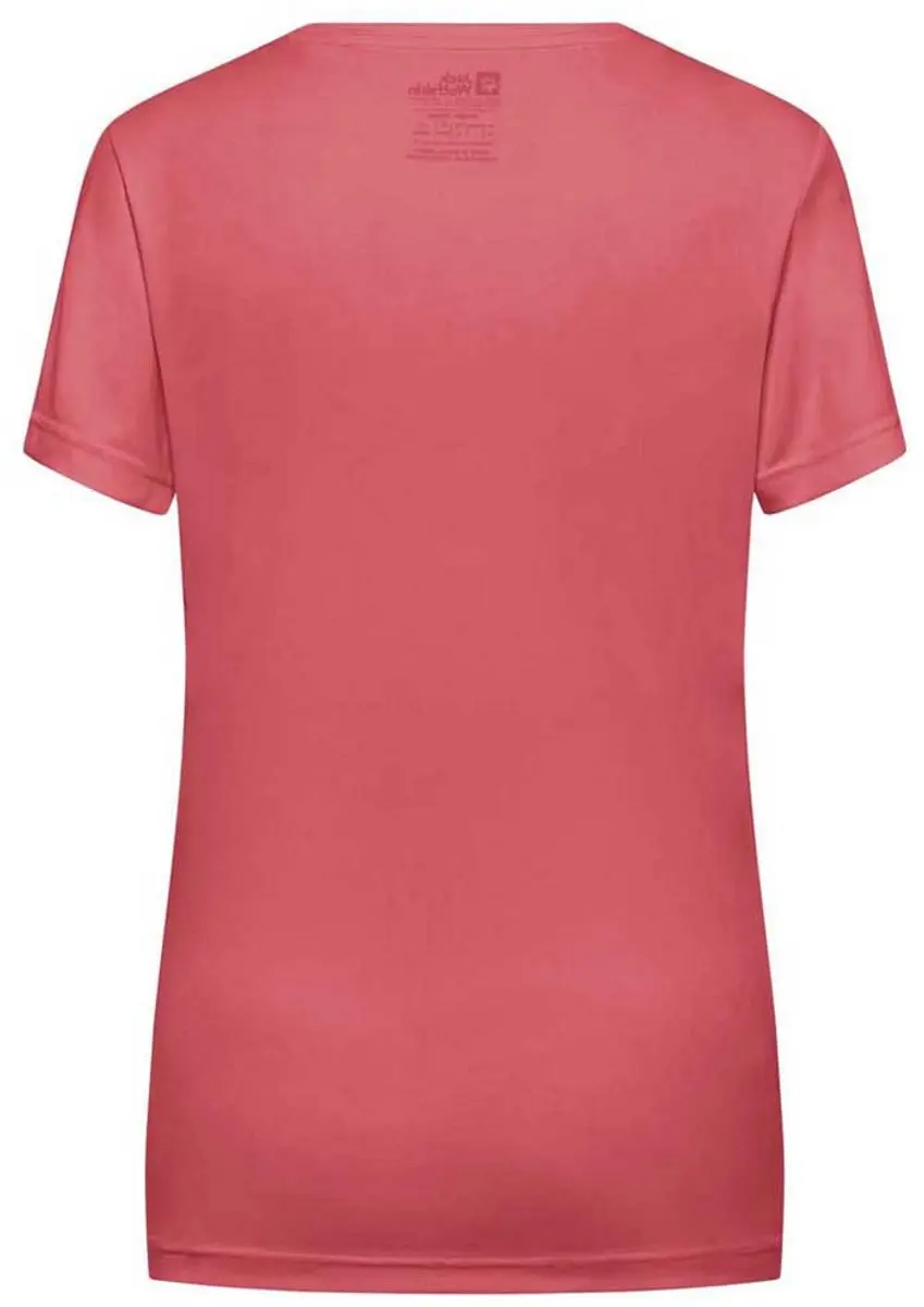 Jack Wolfskin Tech T-shirt Dames - Sunset Coral - M - afbeelding 4 van 6