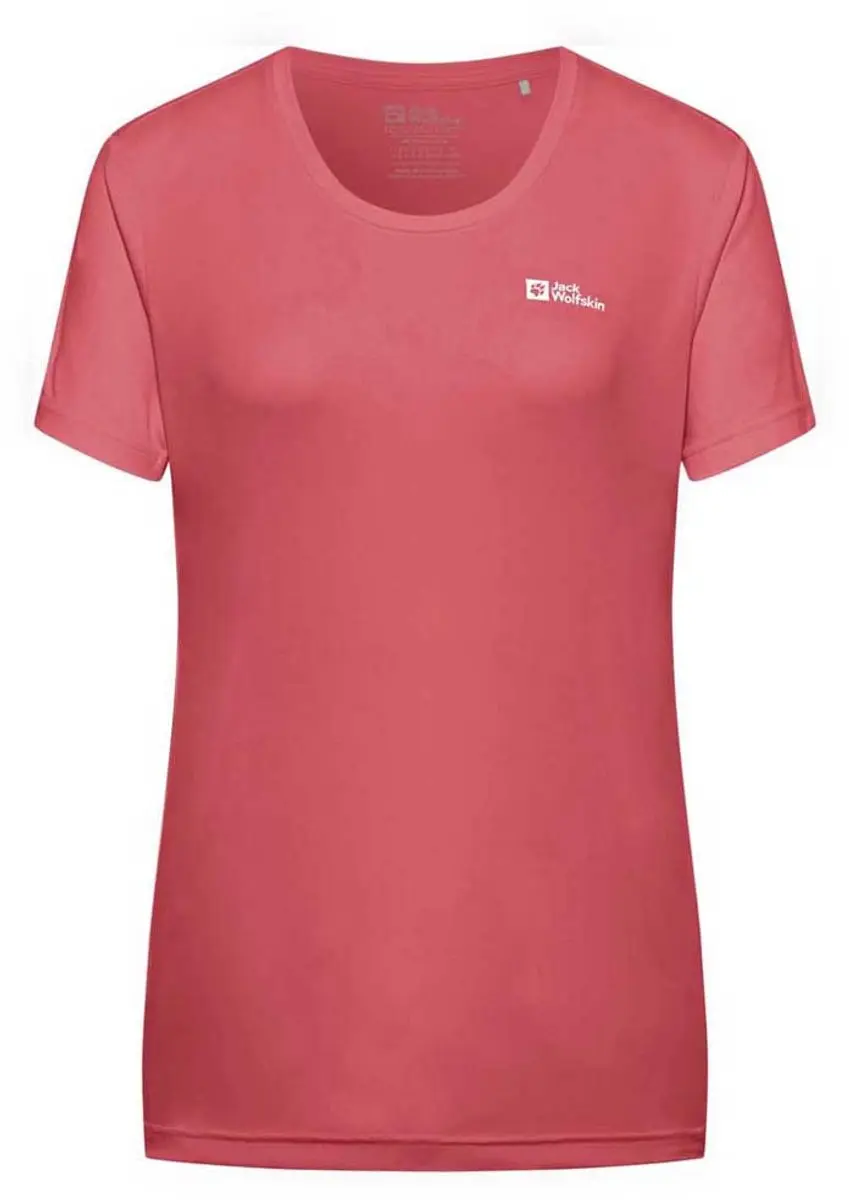 Jack Wolfskin Tech T-shirt Dames - Sunset Coral - M - afbeelding 5 van 6