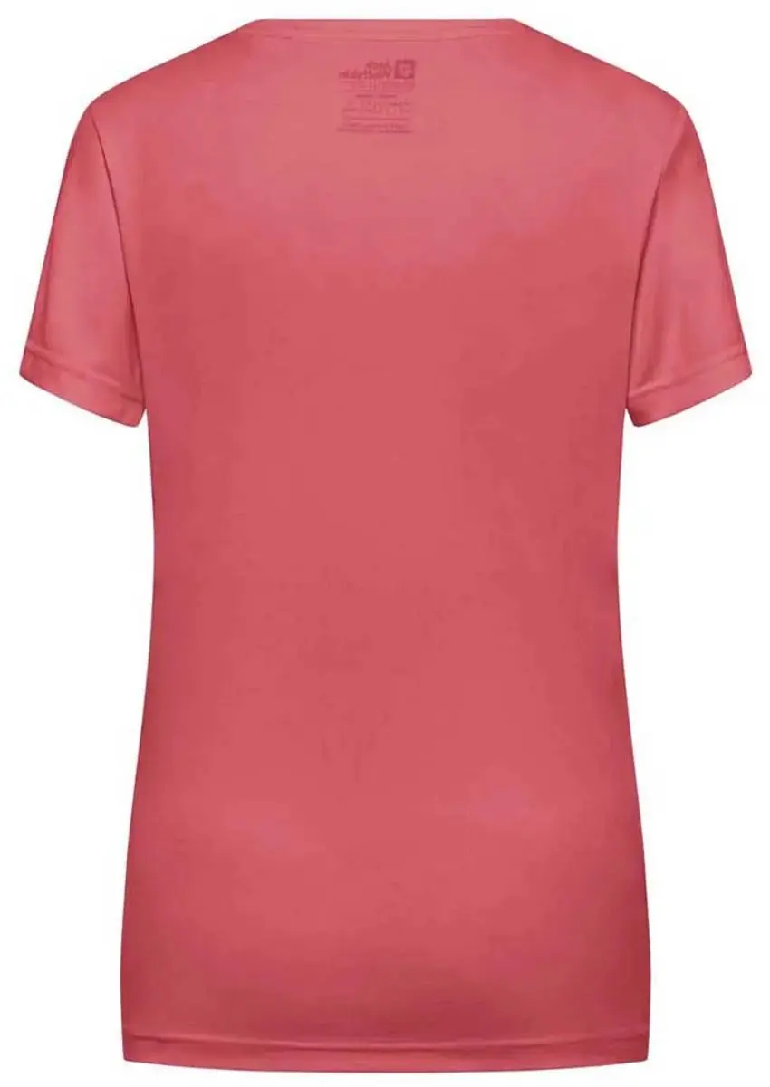 Jack Wolfskin Tech T-shirt Dames - Sunset Coral - M - afbeelding 6 van 6