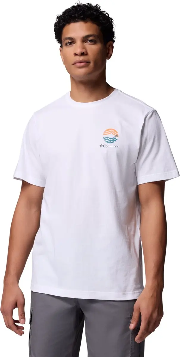 Columbia Kettle River Outdoor Tee, Mannen, Wit, T-shirt, maat: S
