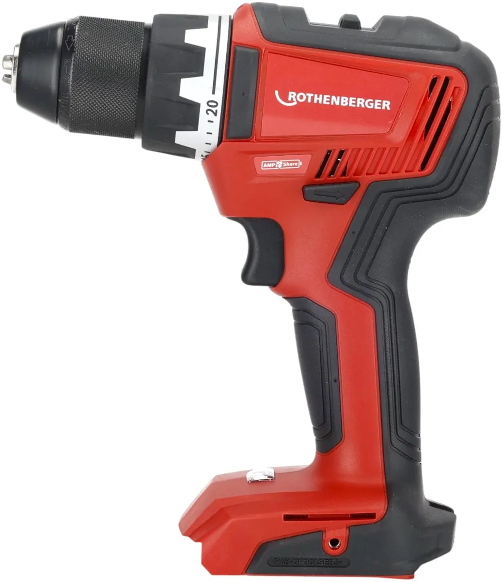 Rothenberger RO DD55 accuboormachine 18 V 55 Nm Brushless AMPShare ( 1000004712 ) Solo - zonder accu, zonder oplader