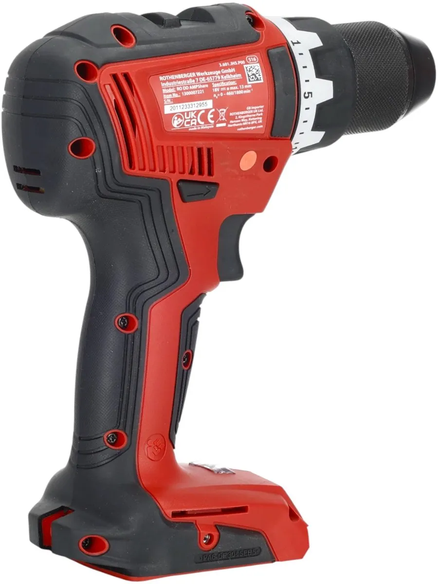 Rothenberger RO DD55 accuboormachine 18 V 55 Nm Brushless AMPShare ( 1000004712 ) Solo - zonder accu, zonder oplader