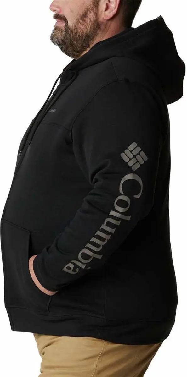 Columbia Logo Fleece Sweatshirt met Rits - Zwart - afbeelding 4 van 6