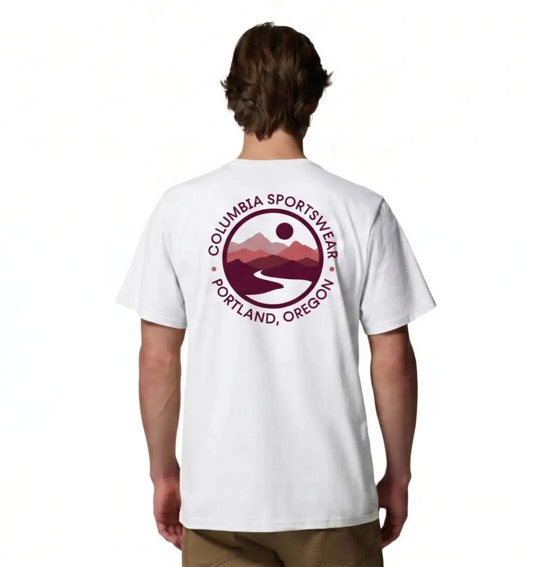 Columbia CSC Outdoor Back Graphic Tee Heren - Wit - afbeelding 5 van 6