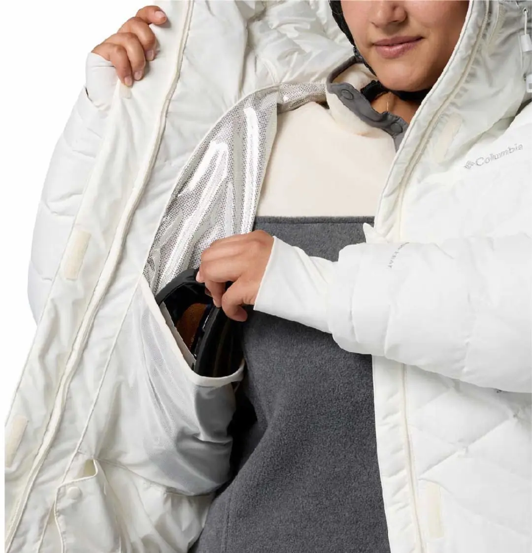 Columbia Lay D Down Donzen Jas met Capuchon - Wit - S - afbeelding 4 van 6