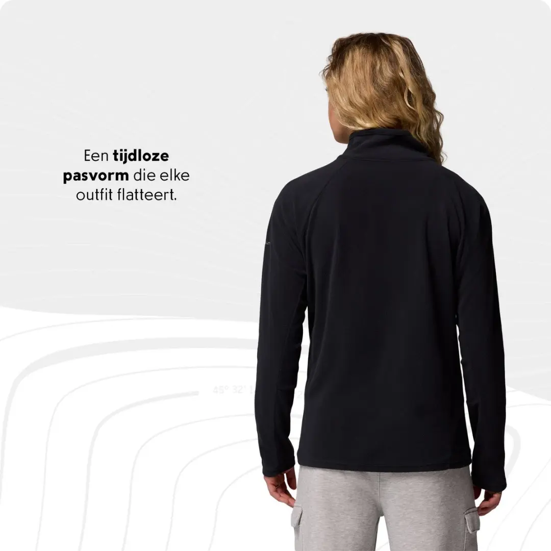 Columbia Glacial IV 1/2 Zip Fleecetrui Dames - Zwart - M - afbeelding 3 van 6