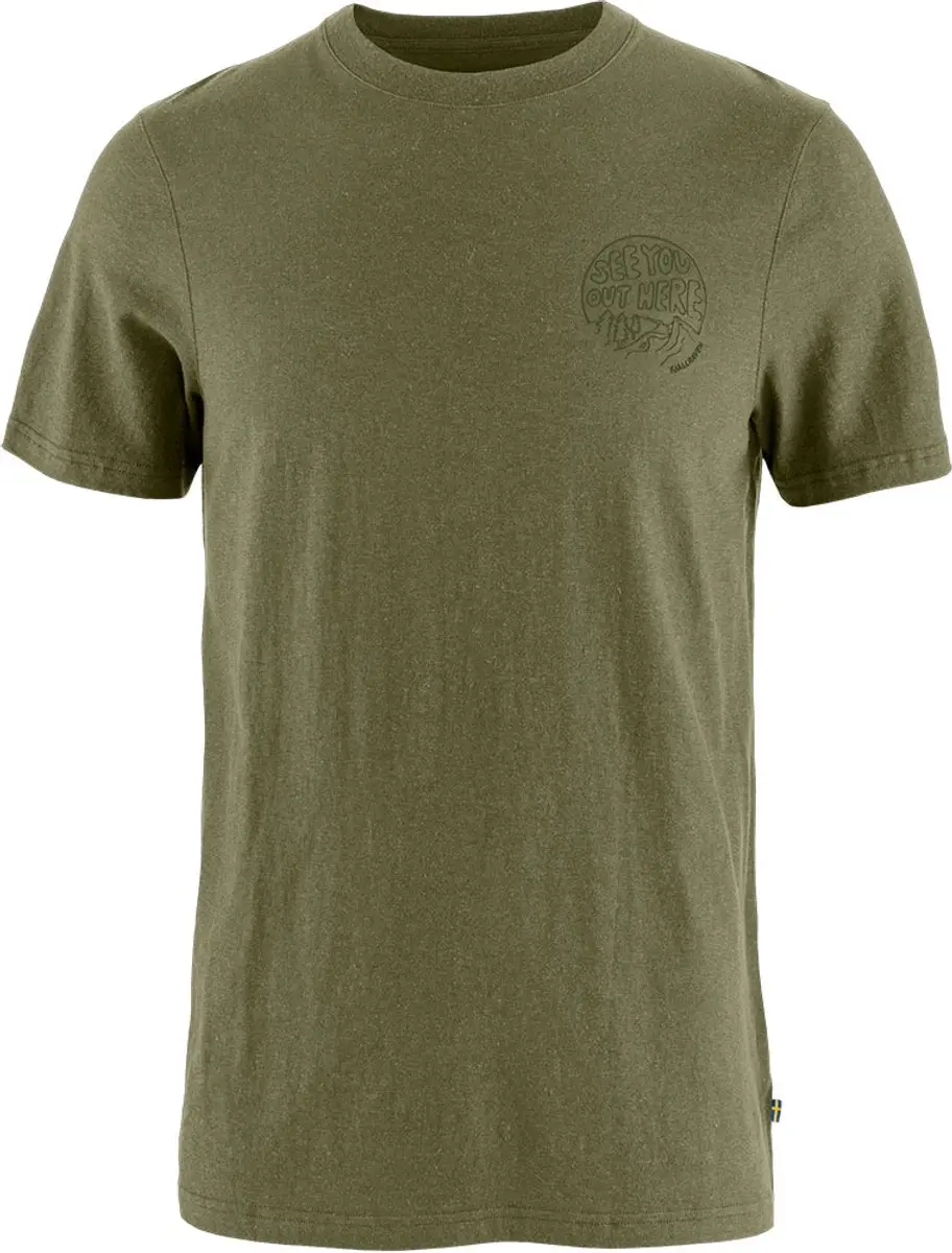 Fjällräven Hemp Blend Out Here T-shirt Met Korte Mouwen Groen M Man