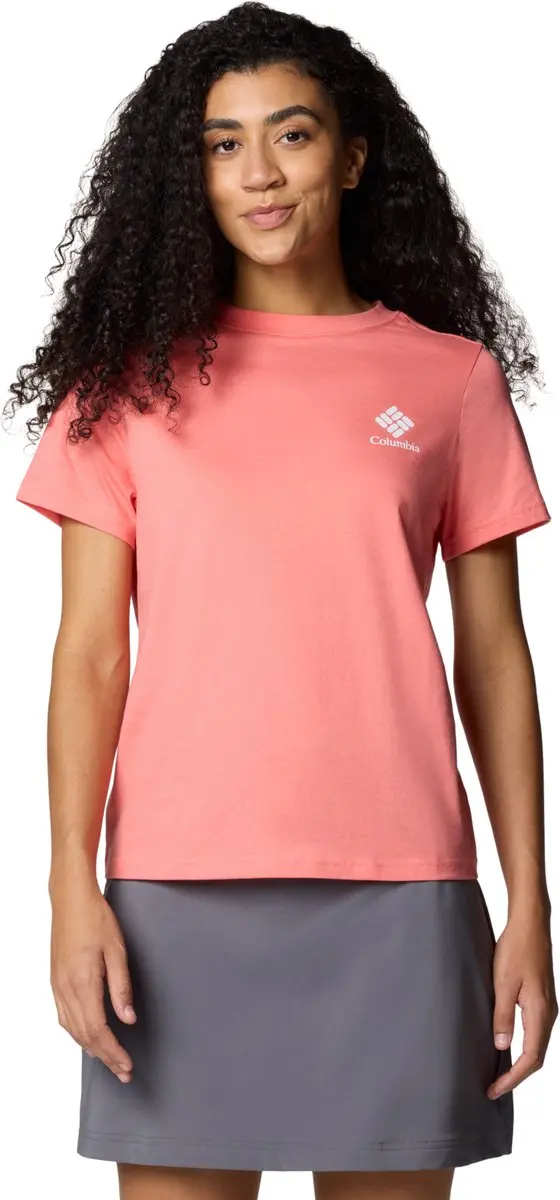 Columbia Rolling Bend Graphic SS Tee, Vrouwen, Roze, T-shirt, maat: M