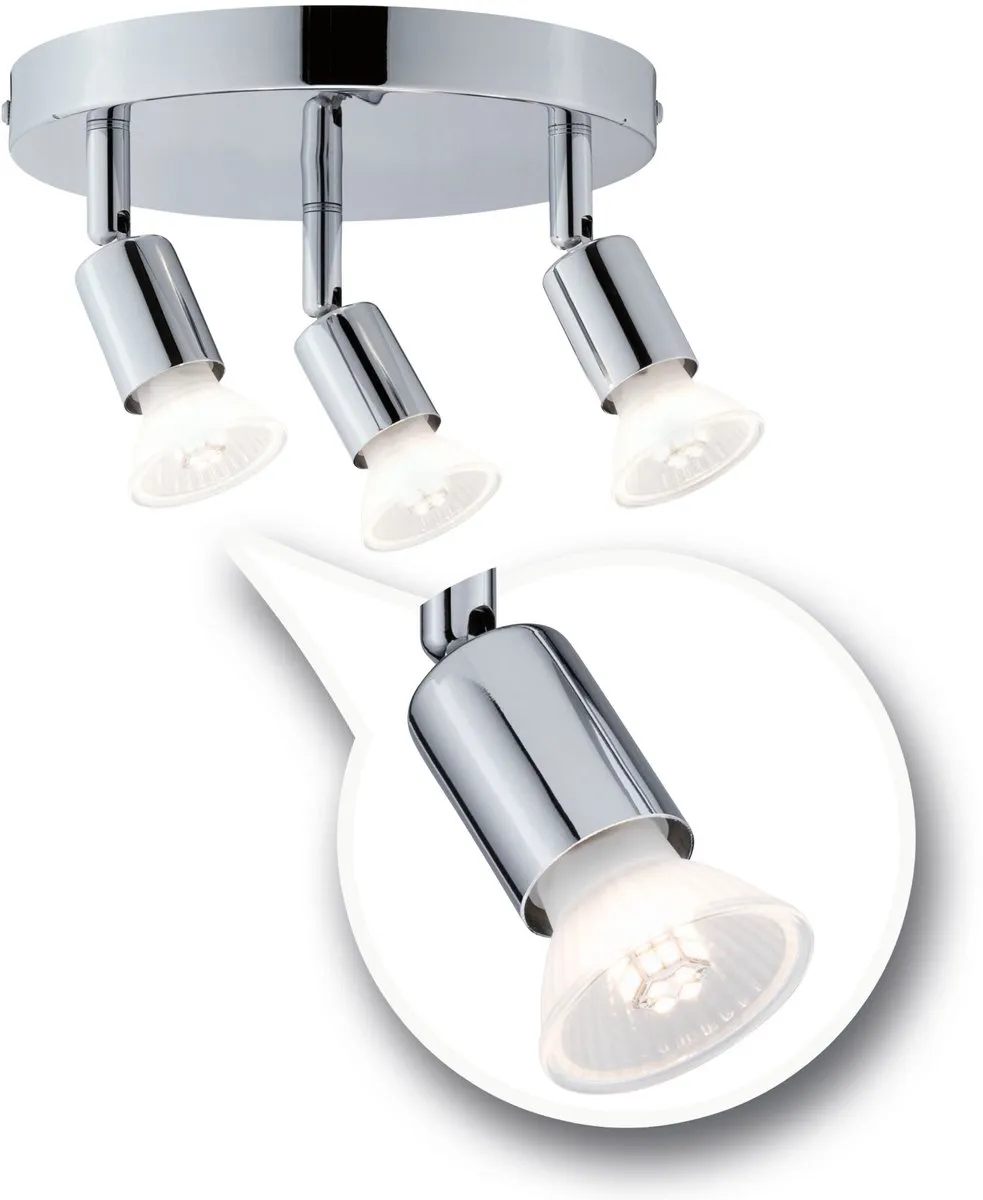 Paulmann Spotlight Carolina GU10 IP44 - 3x10W - Chroom