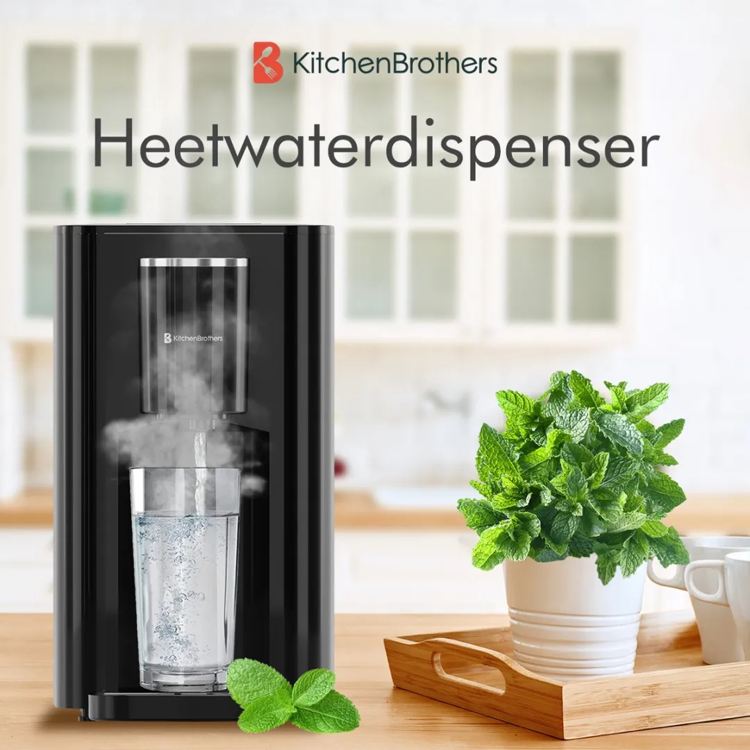 KitchenBrothers KB769 Heetwaterdispenser 2.9L - 5 standen - 2600W - Zwart