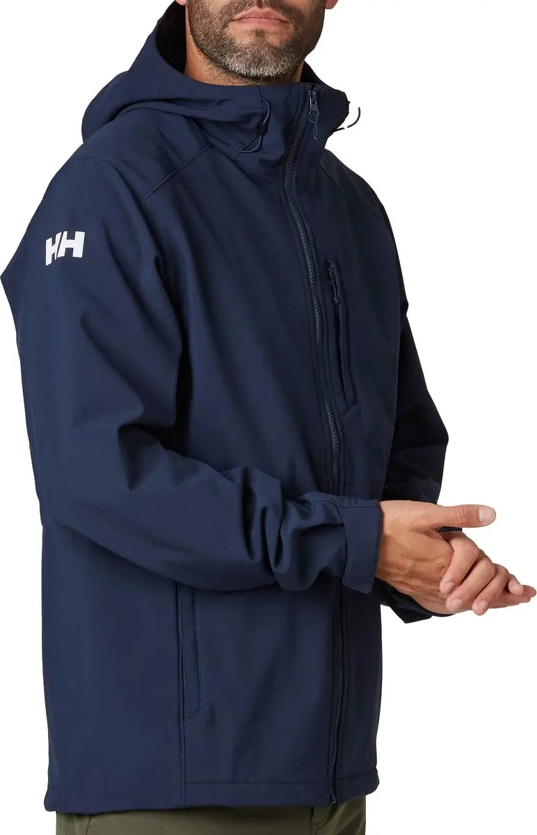 Helly Hansen Paramount Hooded Softshell Jack - Heren - Blauw - Maat XL - afbeelding 3 van 6